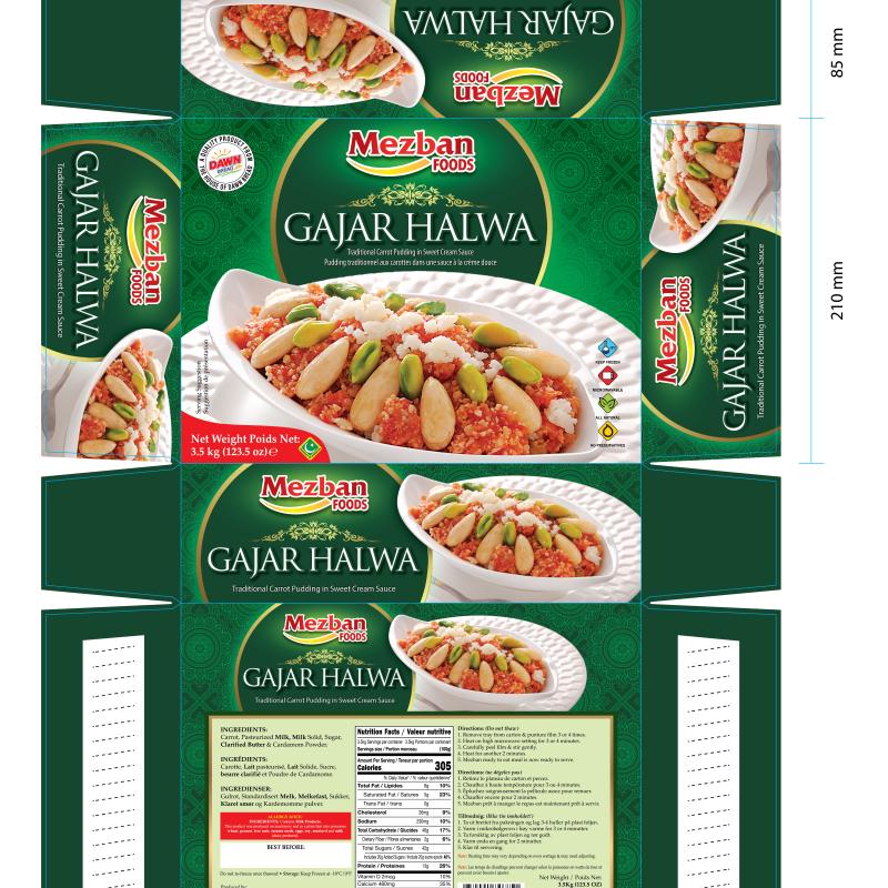 Gajar Halwa (Catering Pack) Pack of 3.5 KG Halwa