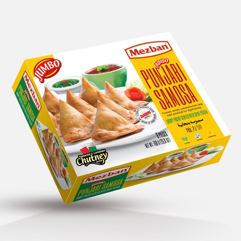 Punjabi Samosa Jumbo 75Gms (Card Box) Pack of 08 pcs