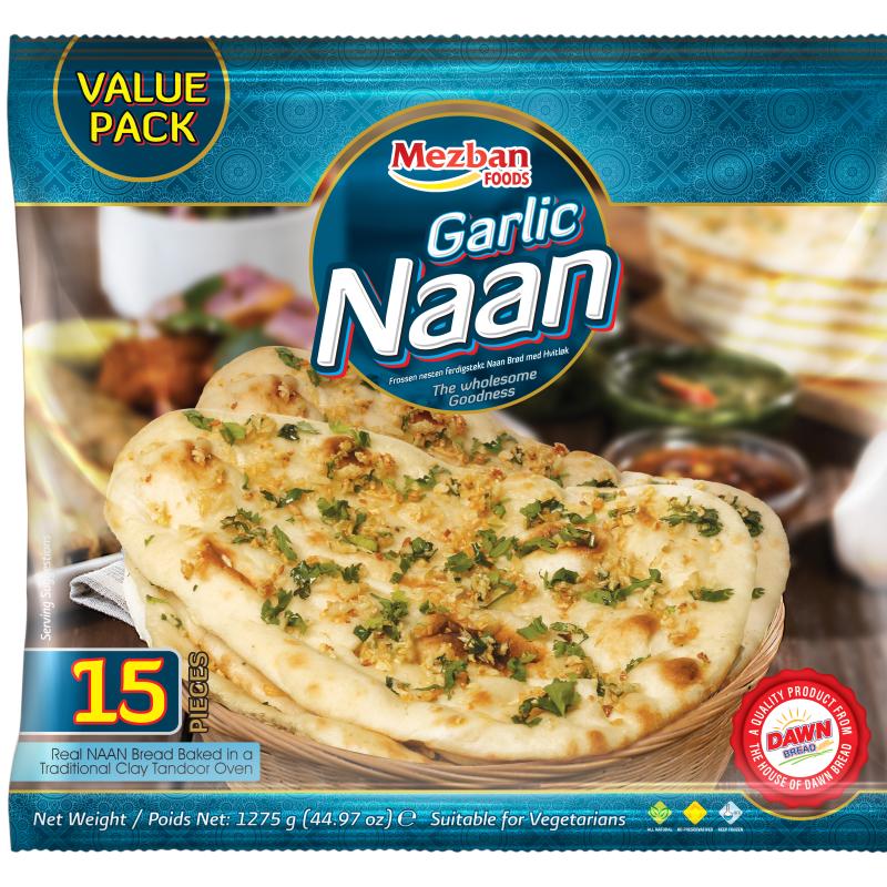 Mezban Garlic Nan (15 Pcs)