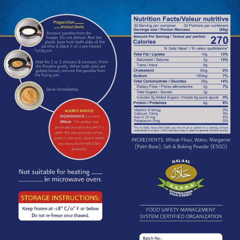 Plain Paratha Bulk Pack